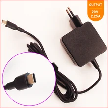 20V 2.25A Laptop Ac Adapter Charger USB-C Type-C for Lenovo ThinkPad X1 Tablet 20GG 20GH ADLX45YCC3A ADLX45ULCU2A SA10K34710