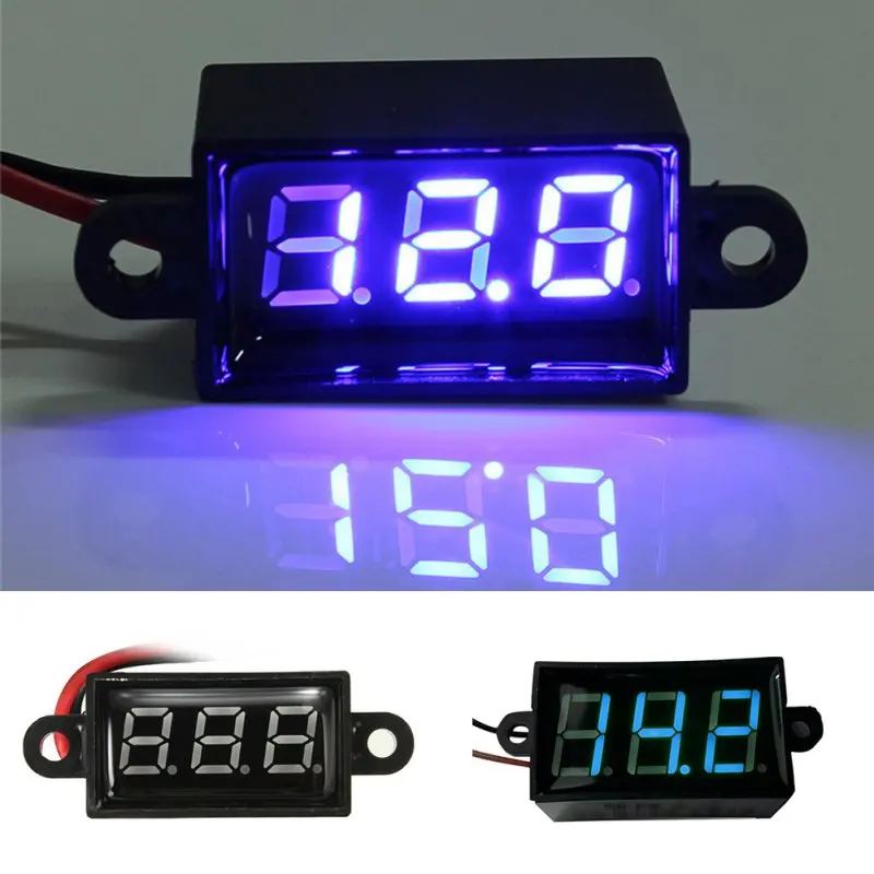 

DC 3.5-30V Mini Digital LED Voltmeter Volt Meter 12V Car Moto NEW Waterproof