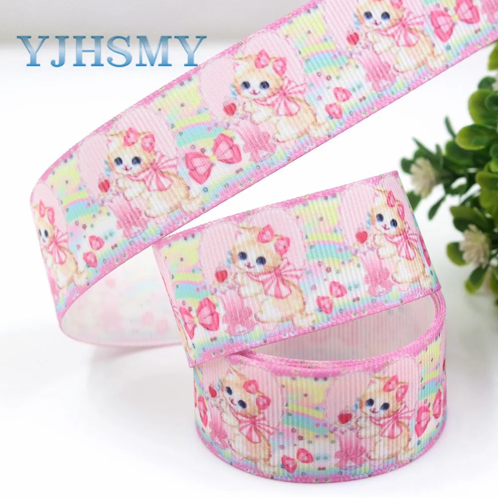 

YJHSMY G-181017-1409,10yards 25mm Small animals Ribbons Thermal transfer Printed grosgrain,Gift wrapping,DIY Handmade materials