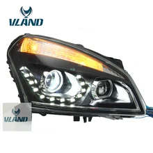 VLAND заводской автомобильный головной светильник для Qashqai головной светильник 2011- светодиодный головной фонарь с DRL H7 Xenon Bi проектор+ Plug And Play