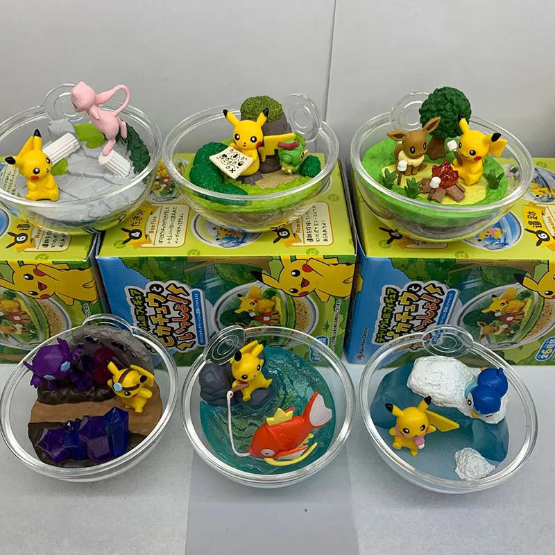 Экшн фигурки Pika Magikarp Eevee Mewtwo Caterpie pkm 6 коробок/комплект|Игровые и трансформеры| |