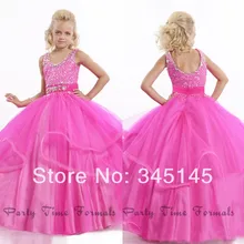 Чудесные Бальные платья на выпускной для девочки длиной до пола из органзы, Украшенные бусинами, Платья с цветочным узором для девочек самые красивые вечерние формочки