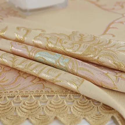 European table cloth Round with Lace edge Wedding decoration kitchen living room Coffee house Square covers for home