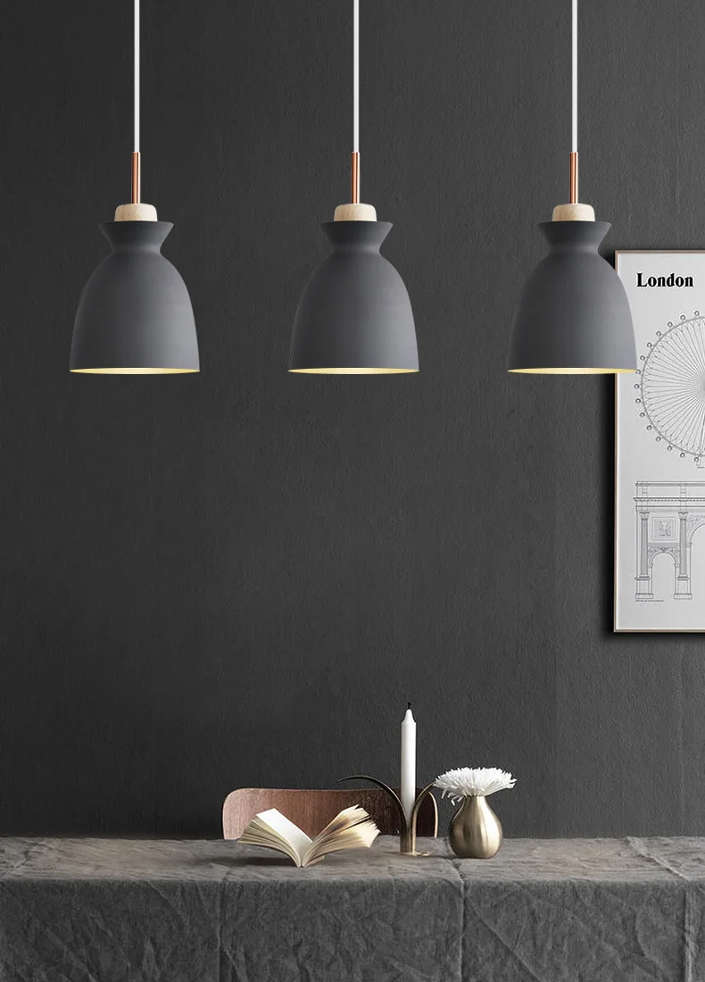 Современные подвесные алюминиевые светильники, светодиодный светильник, подвесной светильник для гостиной, кухни, подвесные светильники для дома