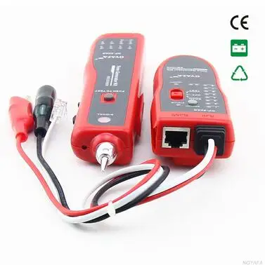 Rastreador de Fio de Telefone Rj11 com Clipe de Jacaré Noyafa Melhor-venda Cabo Tester Rede Rj45 Nf-806 Red - Imagem 3