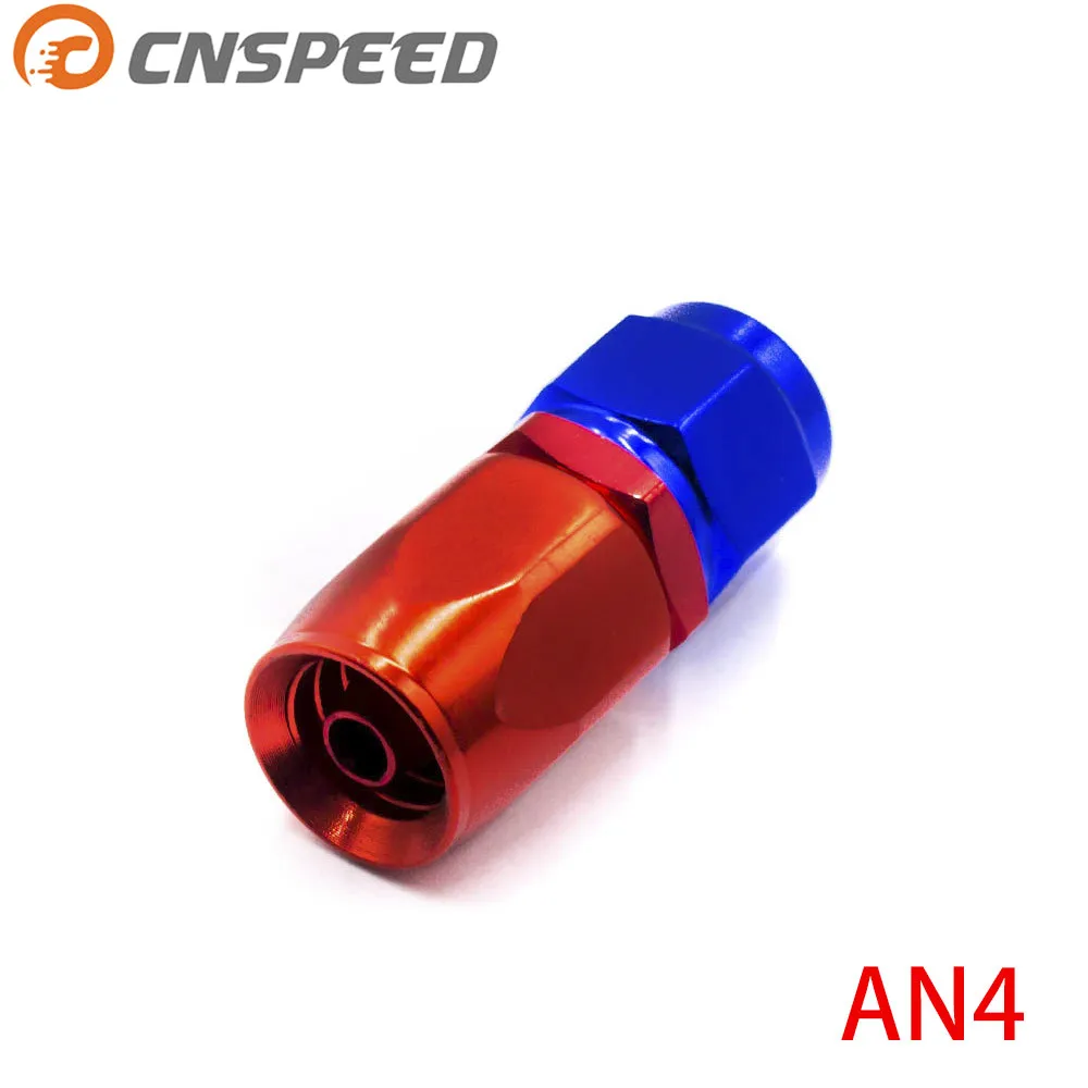 CNSPEED AN4 фитинги AN 04 алюминиевые 0 градусов масло/топливо/поворотный шланг
