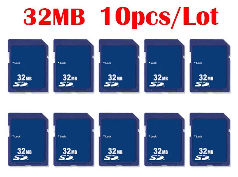 10 шт./лот sd-карта 16 МБ 32 МБ карт SD карты памяти оптом Китай поставщик дешевые высокое качество компактная вспышка Бесплатная доставка