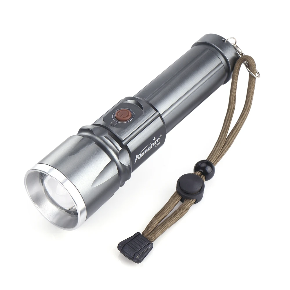 AloneFire X900 CREE XML T6 светодиодный фонарь Zaklamp алюминиевый фонарь с зумом водонепроницаемый фонарь hike 26650 аккумулятор USB зарядка