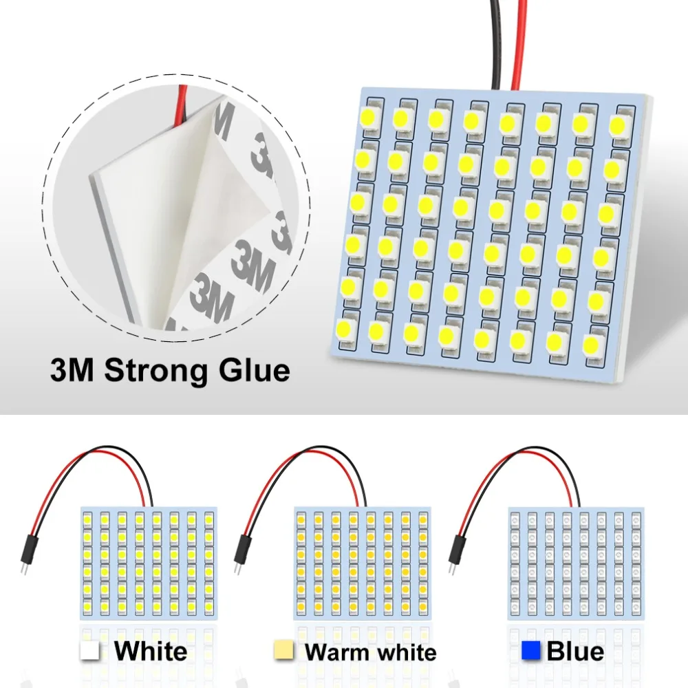 C5W светодиодная гирлянда BA9S T4W T10 W5W Светодиодная лампа 48SMD панель купольный
