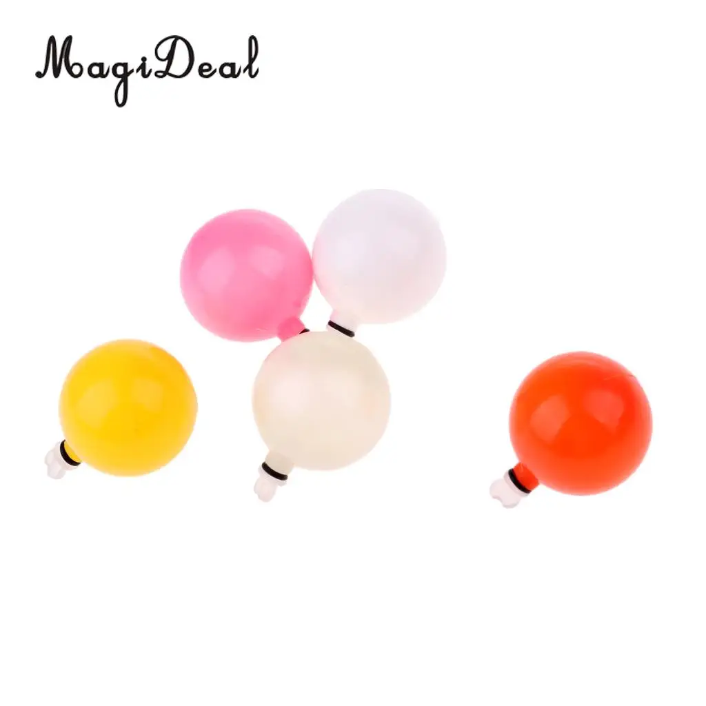 5pcs Multicolor Plastic Airlock Strike Indicator Fly Fishing Bobbers Sea Fishing Floats Tackle 2.6cm/1inch