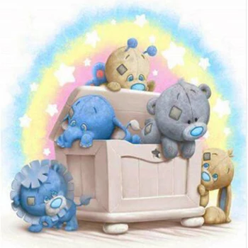 

5D Diamond Teddy Bear Painting Rhinestone Diamond Paint Cross Stitch Living Room Needlework Kits DIY Diamond Embroidery