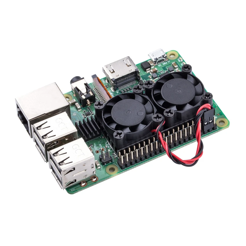 Raspberry Pi 3 3b Plus двойные вентиляторы охлаждения для 2 Модель B +/raspberry pi Model b +/NESPi Retroflag