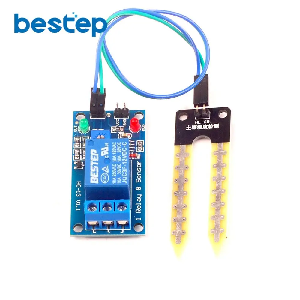 

DC 12V soil moisture sensor relay control module Automatic watering of the humidity starting switch