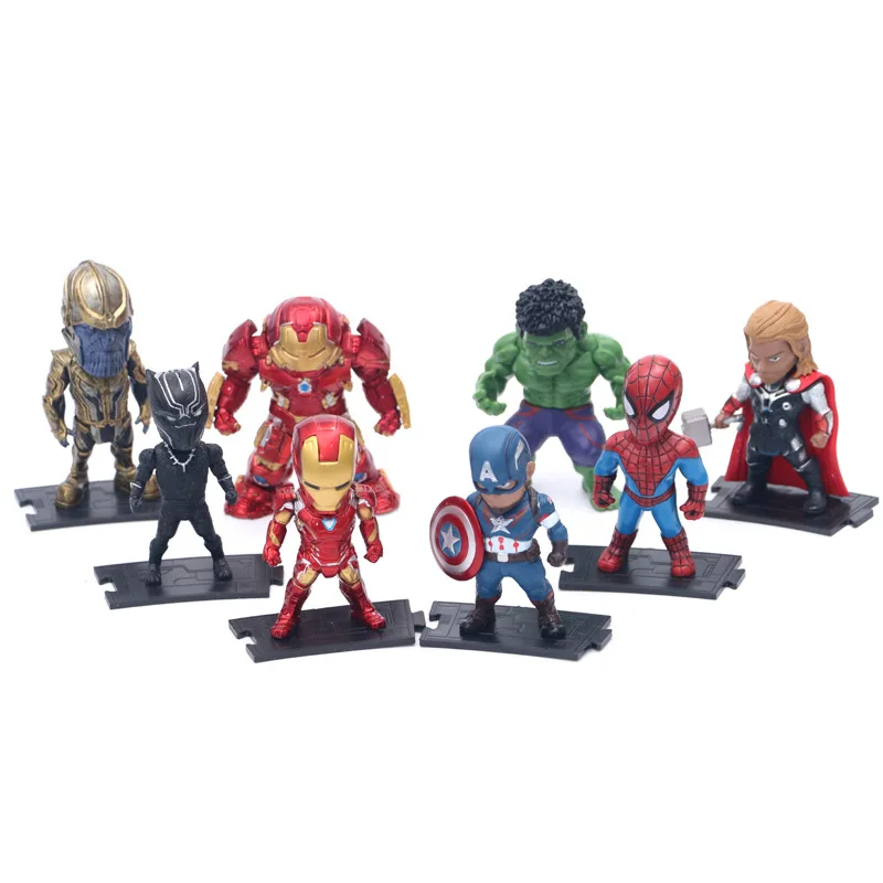 

Marvel Avengers Endgame Thanos Spiderman Hulk Iron Man Captain America Thor Wolverine Action Figure Toys Dolls for Kid