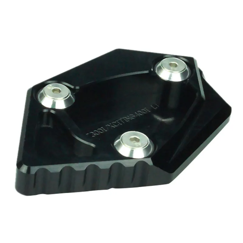 FX ЧПУ алюминиевый мотоцикл Kickstand Footside боковой стенд расширение Englarger Plate Pad для kycco XCITING 300i XCITING 400i 12-15