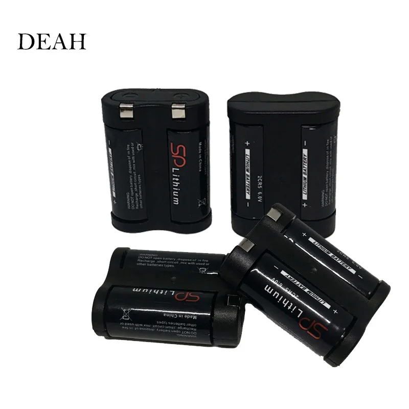 

4Pcs/lot Lithium battery 2cr5 6V battery 2CR-5W 2CP3845 For Digital Camera meter lights high capacity battery Lithium batteries