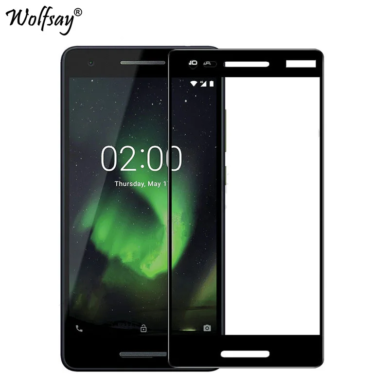 

sFor Nokia 2.1 Tempered Glass Full Cover Screen Protector For Nokia 2.1 Glass Color Anti-Explosion Protective Glass For Nokia2.1