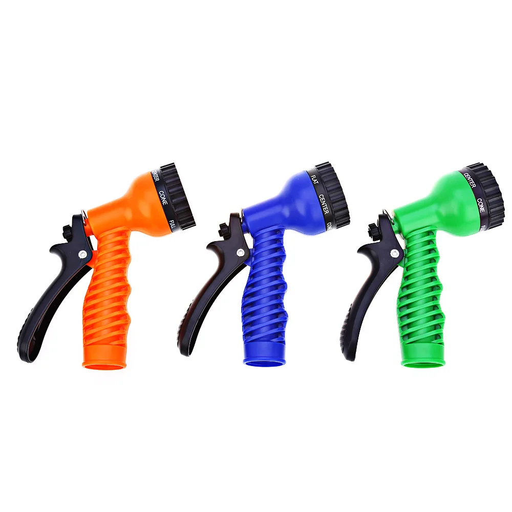 3 Colors Optional Multi function 7 pattern Plastic Watering Nozzle Car