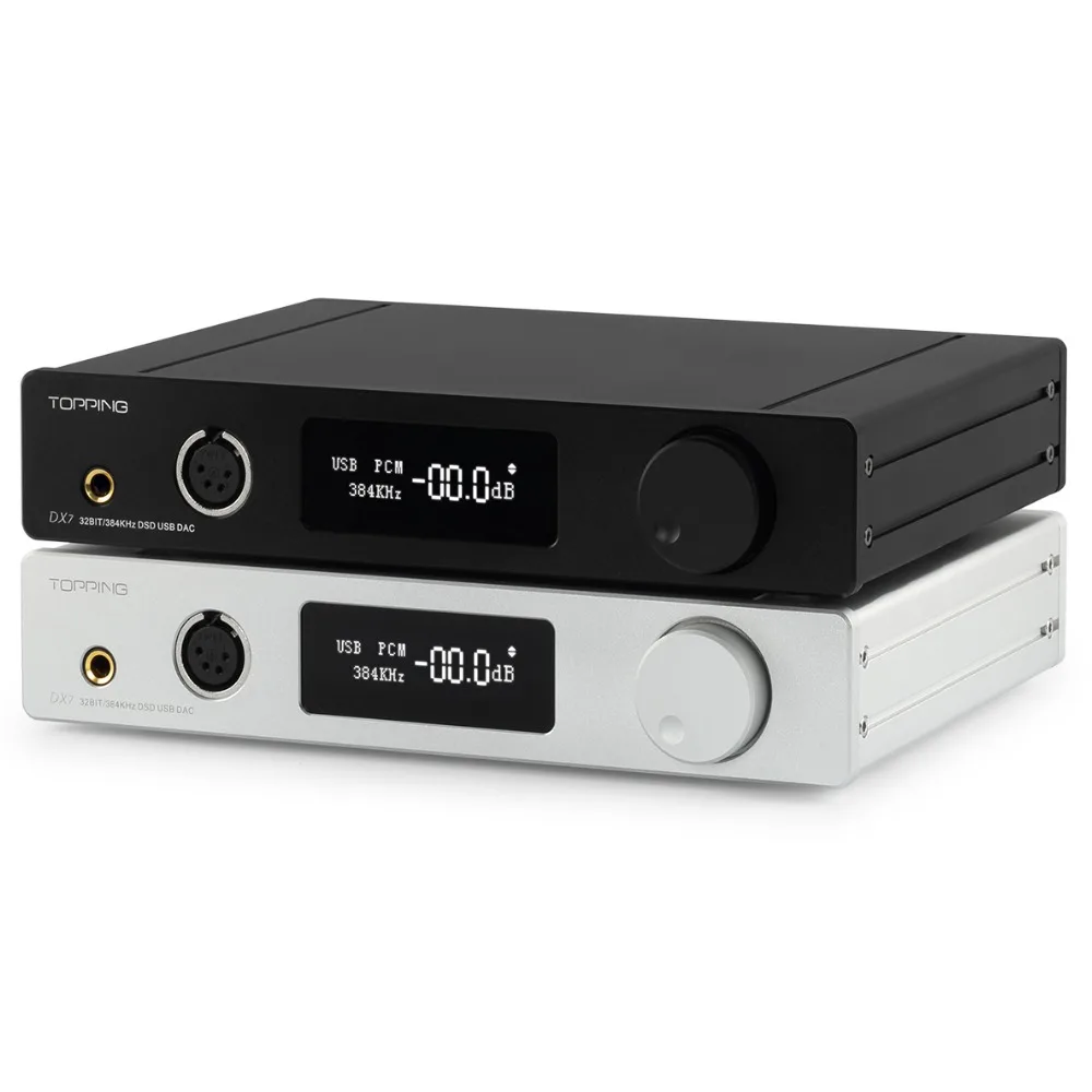 TOPPING DX7 Hi Res 32Bit/384k Dual ESS 9018K2M HiFi DSD Full Balanced ...