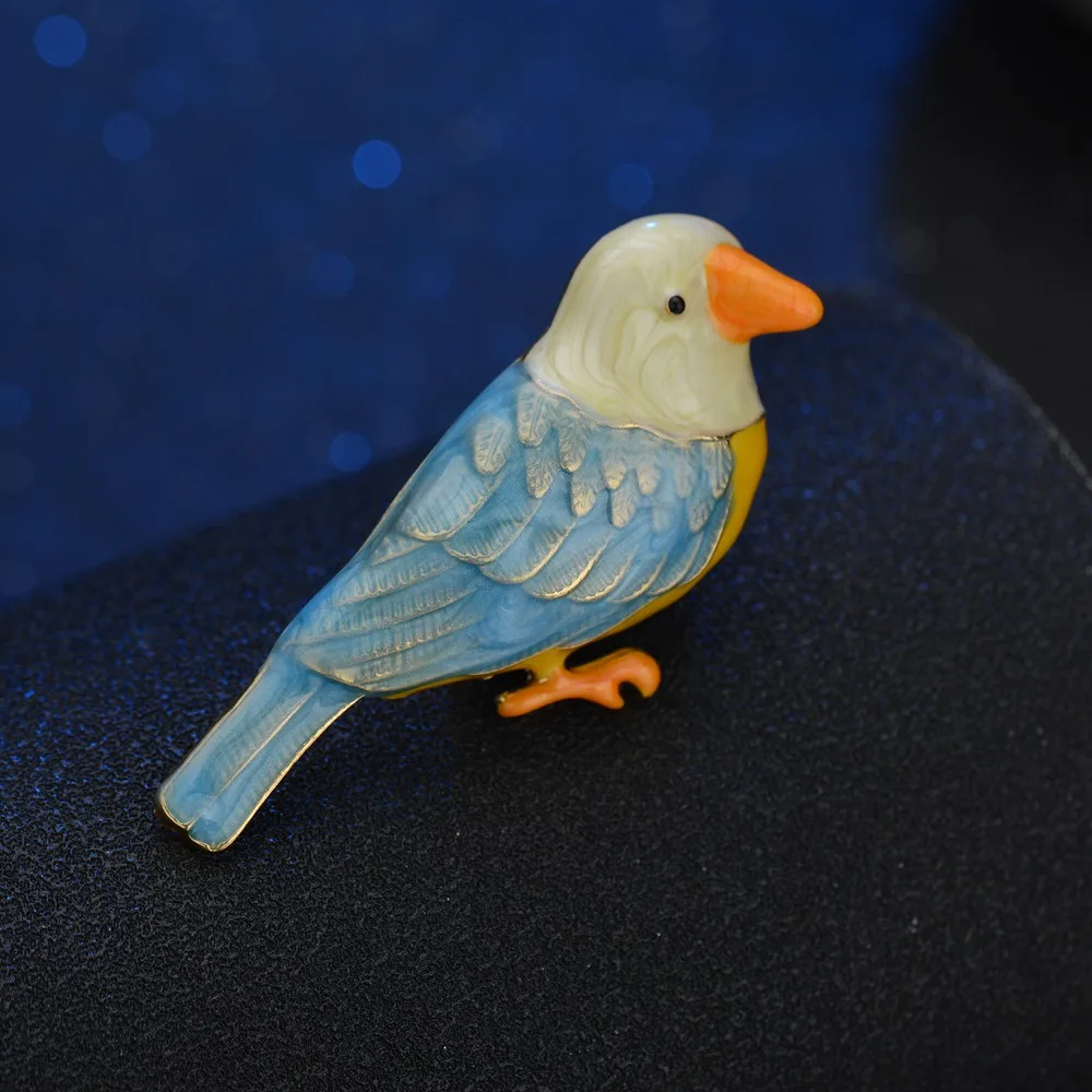 

Terreau Kathy Fashion Bird Shape Colorful Enamel Brooches Animal Pin For Women Kids Scarf Suit Lapel Pins Pendant Jewelry