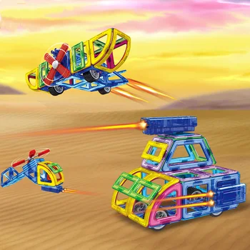 

96PCS Big Size Magnetic Construction Set Designer Magnetic Building Blocks Educational Toys For Children Kids Gifts
