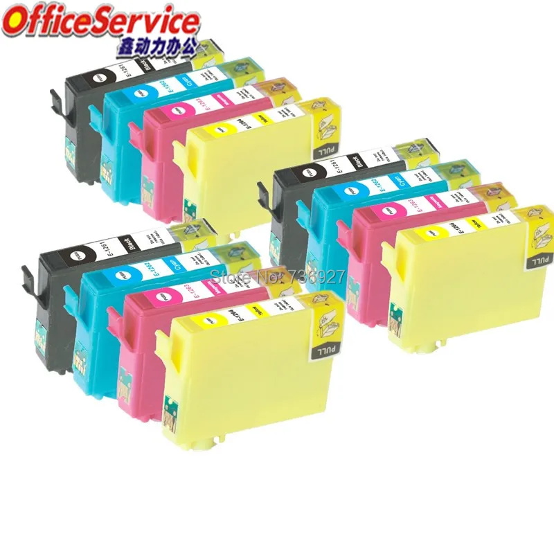 12X T1261 T1262 T1263 T1264 Compatible ink Cartridge For Epson WF 3520