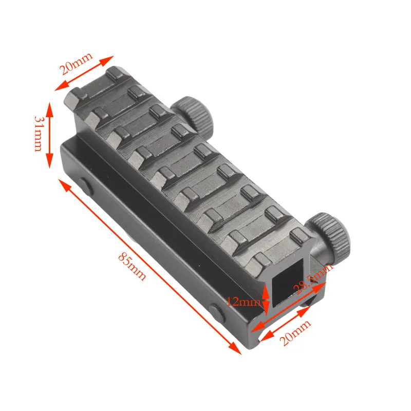 Тактический 8 слотов охотничий прицел стояк основание Крепление 20 мм адаптер кронштейн ласточкин хвост Вивер Крепление Пикатинни аксессуары для охоты