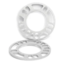 2pcs 5mm Car Universal Alloy Wheel Tire Spacers Shims Set Kit For 4×100/ 4×108/ 4×114.3