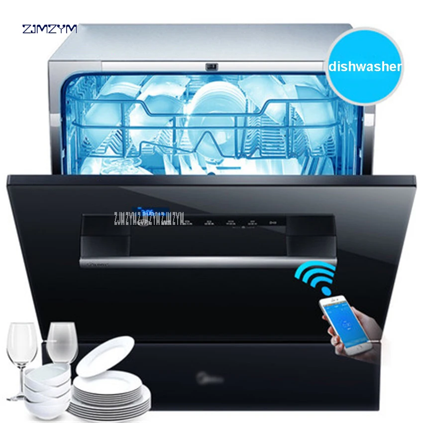 

Intelligent WIFI Automatic Dish Washer Machine Sterilization Drying Saving Energy and Water Washdisher Embedded WQP8-W3908T-CN