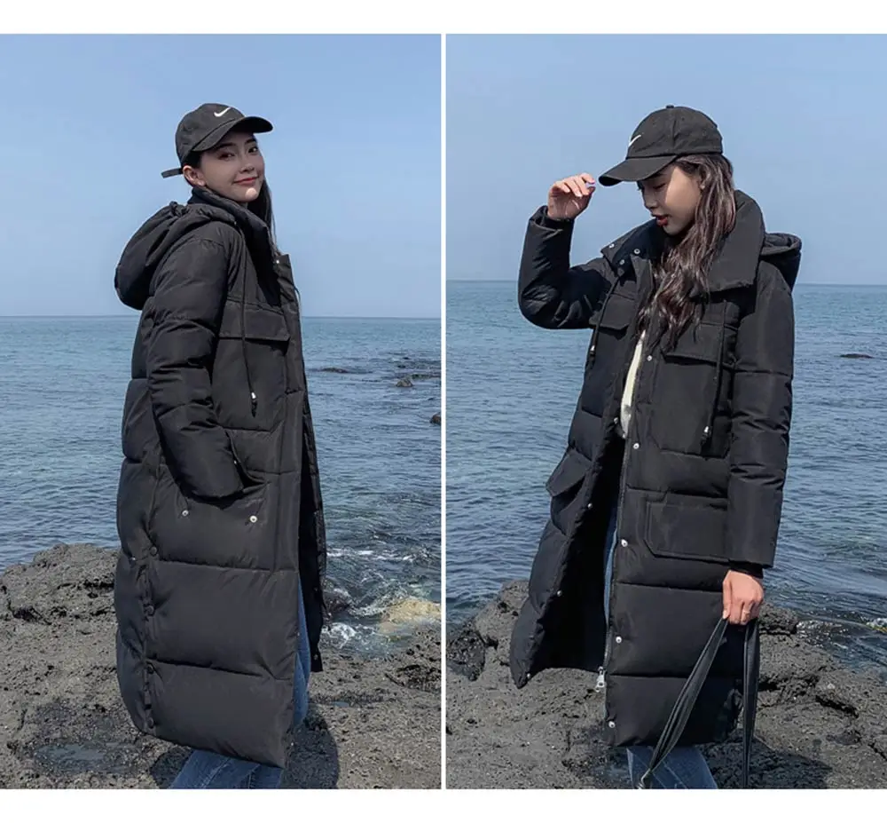 PinkyIsBlack зимняя куртка женская 2019 осенне-зимняя одежда высококачественные парки с капюшоном зимняя куртка s Верхняя одежда женские длинные