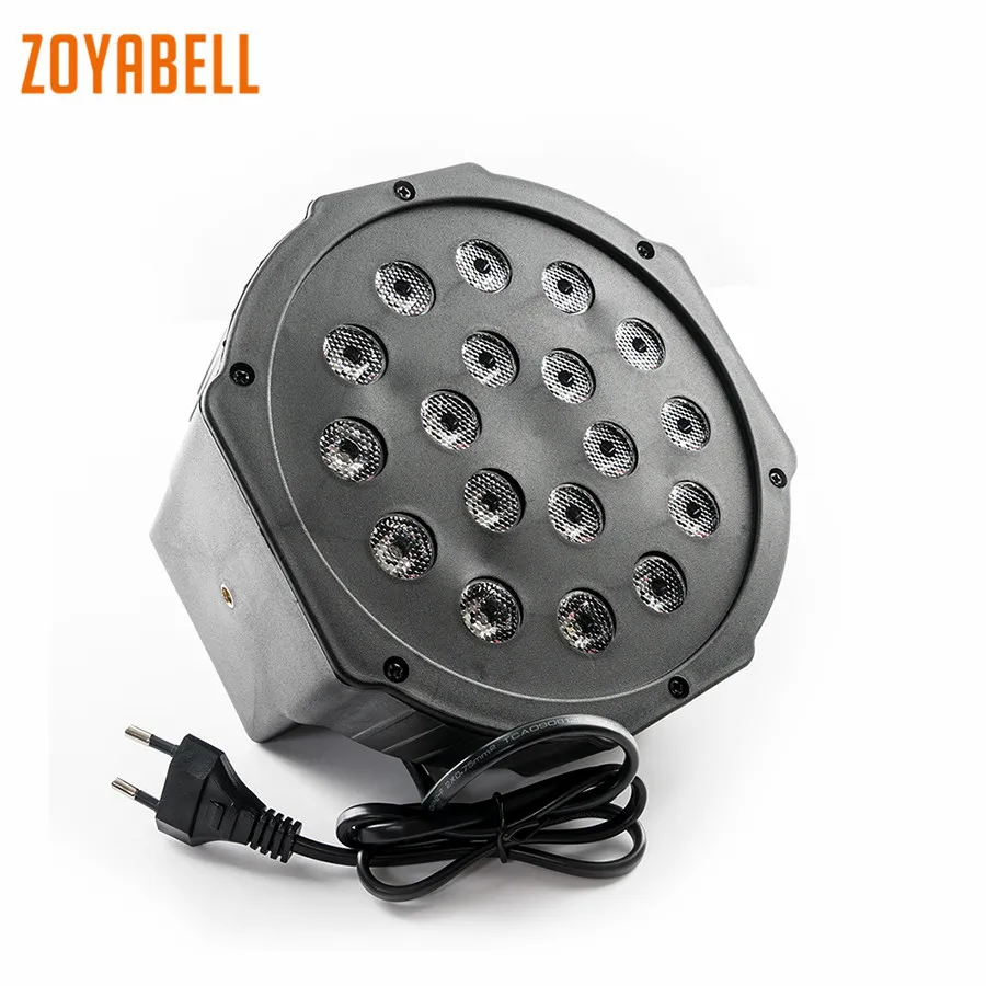

zoyabell Led Par Light DMX 512 RGB Disco Stage Party DJ 18 Leds Remote Control Laser Spotlights Club Lamp Home Party Lighting