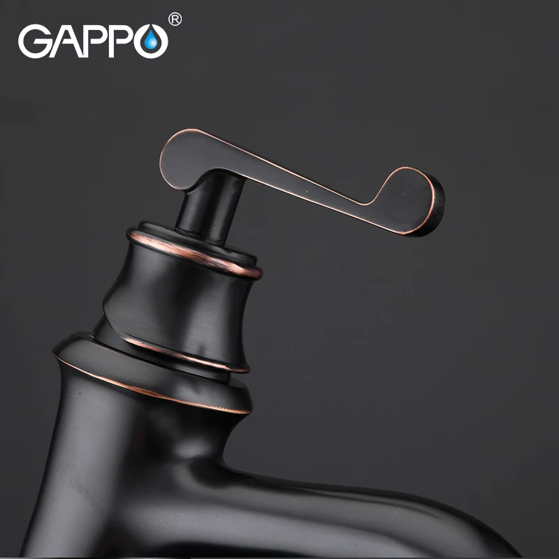 GAPPO смесители для раковины, черные высокие краны для воды, смеситель для ванной комнаты, кран для раковины, кран для раковины, кран для водопада armatur