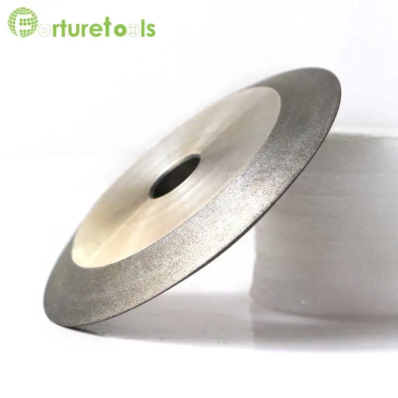 V groove Electroplated diamond grinding wheel for tungsten carbide stone agate megmatic material grinding DD063