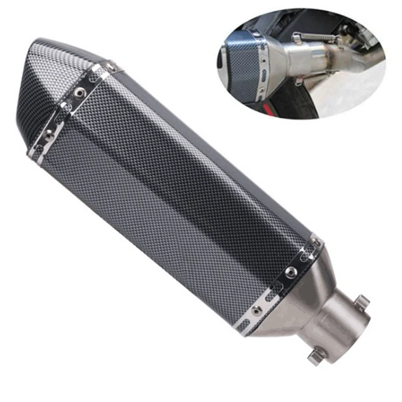 51 мм мотоциклетная выхлопная труба akrapovic с Глушитель для мотоцикла велосипедный