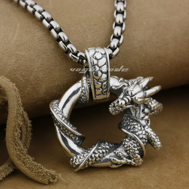 мужской кулон дракон. кулон "дракон" родонит. серебряная подвеска дракон. кулон мужской. подвеска дракон e349169.