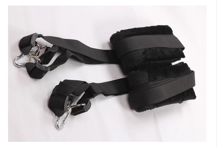 Adult Fetish Leather Leg lift open spreader bondage restraint harness handcuff Sex Game Furniture Sex Swing Hanging Couples