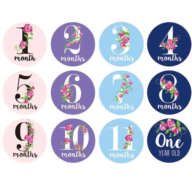 

Premium Baby Monthly Stickers Baby Pregnant Women Photograph Sticker Fun Month Milestone Stickers DIY Kid Souvenirs Prop