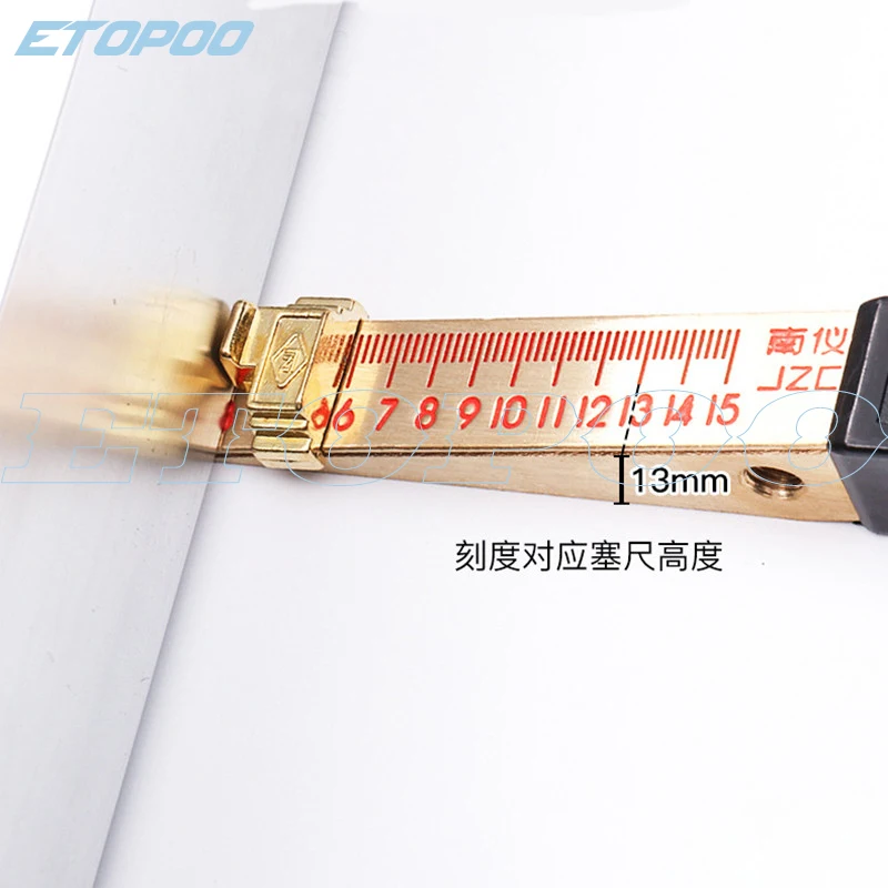 Feeler Gauge Home Inspection Test Tool 0-15mm 0.5mm Wedge Feeler cursor Feeler Plug Ruler Gauge Home Inspection Detection Tool gap gauge