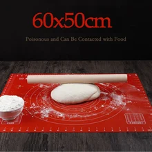 50*60*0,12 см кухня силиконовые выпечки простыни Rolling тесто Кондитерские пирожные коврик для выпечки коврики паста пособия по кулинарии инструменты