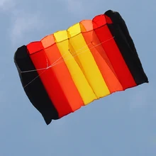 75*135 см многоцветный Однолинейный парашютный воздушный змей Бескаркасный мягкий воздушный змей гигантский Радужный воздушный подъемник игрушки для детей и взрослых