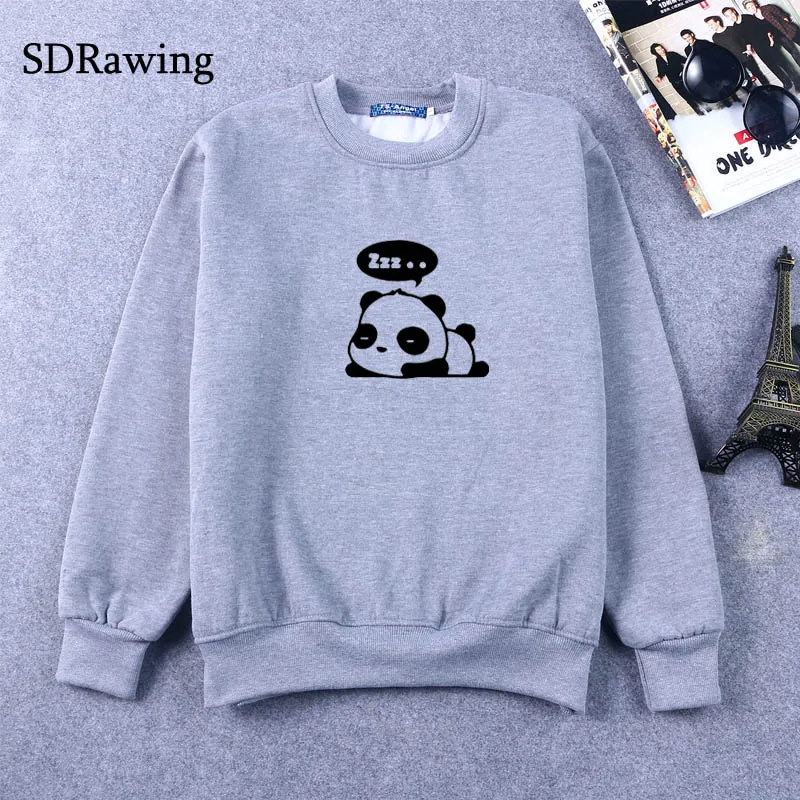 New Fashion panda print cotton Sweatshirts for Women Tops Casual Brand Graphic Tees Hipster Sweatshirts Femme Womens Clothing New Fashion panda print cotton Sweatshirts for Women Tops Casual Brand Graphic Tees Hipster Sweatshirts Femme Womens Clothing