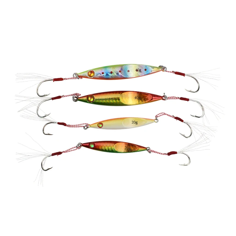 

Runature Metal JigFishing Lure Artificial Bait 80mm/40g 60mm/20g Fishing Wobblers Cast Lead Jigging Lure Fish Hard Bait