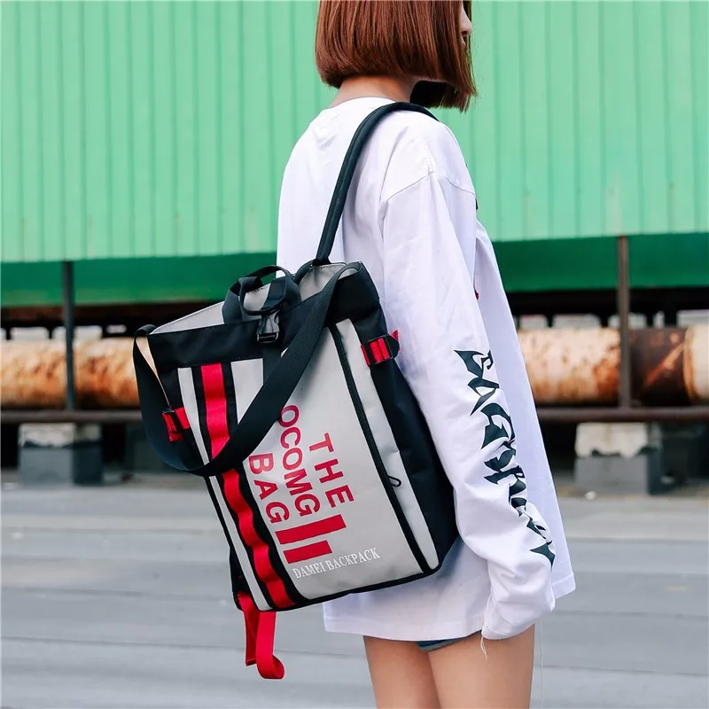 Preise Trendy doppel schulter rucksack für mann und frau modische Oxford tuch tasche freizeit kunst einzigartige große rucksack