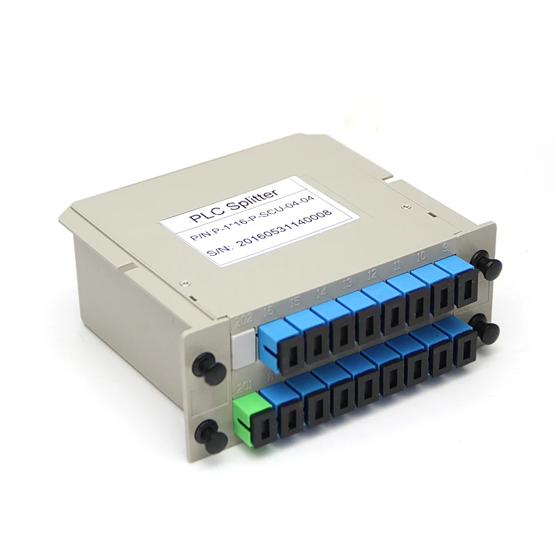 SCUPC PLC Splitter 1X16 волоконно-оптического окна FTTH PLC Splitter коробка с разъем SC оптический разветвитель