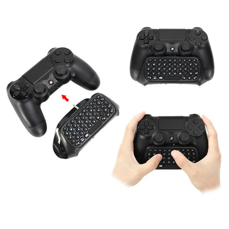 Wireless Bluetooth Keyboard Accessory Adapter for Sony PS4 Controller