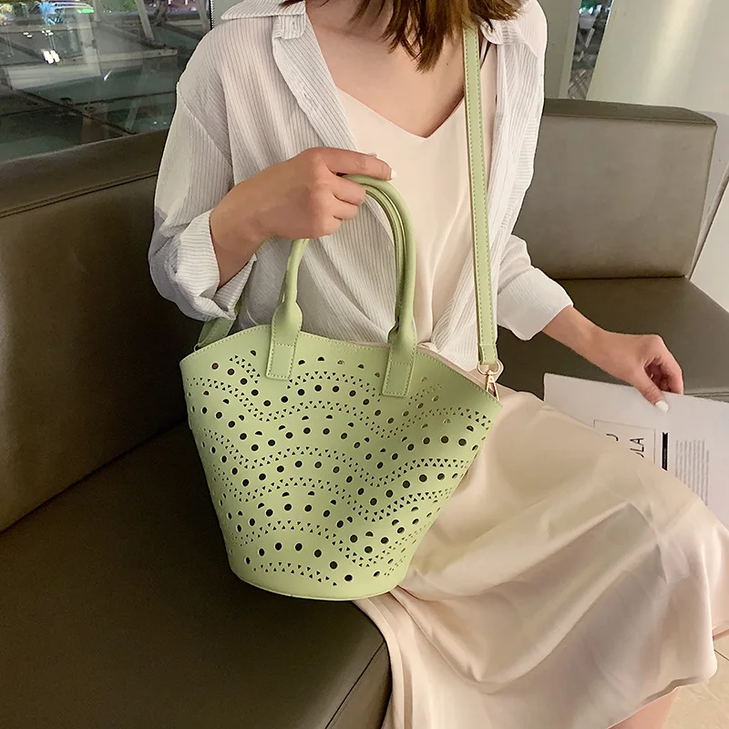 Модные Сумки из искусственной кожи женские дизайнерские сумки большой емкости Женские сумки-мессенджеры высокого качества выдалбливают Женская сумка для покупок