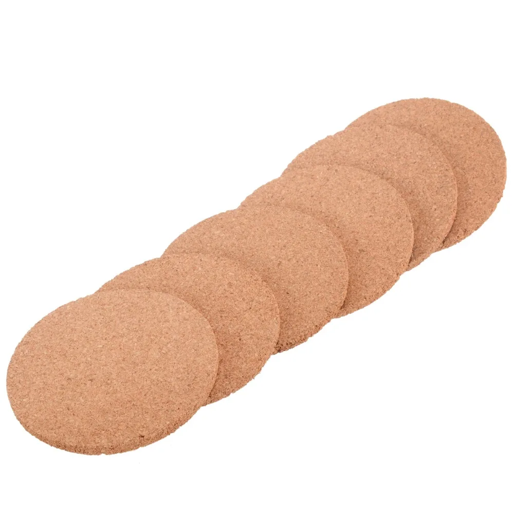 5 قطعة/الوحدة الفلين الوقايات قاعدة الأكواب الجدول الشراب حصيرة جولة حامل خشبي حار مجموعة القهوة الشاي القدح تحديد الموقع المطبخ الحرارة مقا...