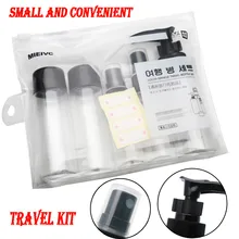 7pcs/set Portable Flight Travel Size Bottle Pack Liquid Containers Shampoo Cream Cosmetics Refilable Bottles Drop Shipping