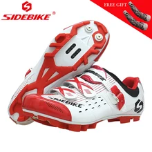 SIDEBIKE/женская и мужская обувь для горного велосипеда; обувь для велоспорта; обувь для верховой езды с самоблокирующимся замком; sapatilha ciclismo MTB 35-46