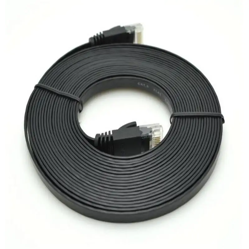 6 футов 2 м плоский UTP CAT6 сетевой кабель компьютерный Gigabit Ethernet Патч-корд RJ45 адаптер